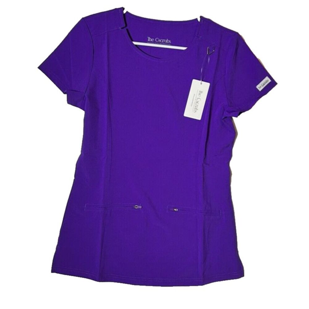 The C Scrub Collection Women's Top, Size XS, New with Tags,Purple,Cute,Comfy-198
